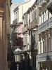 Häuser und Gasse in Malaga