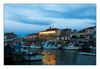 abends am Kanal in Le-Grau-du Roi, Languedoc-Roussillon, S&uuml;dfrankreich