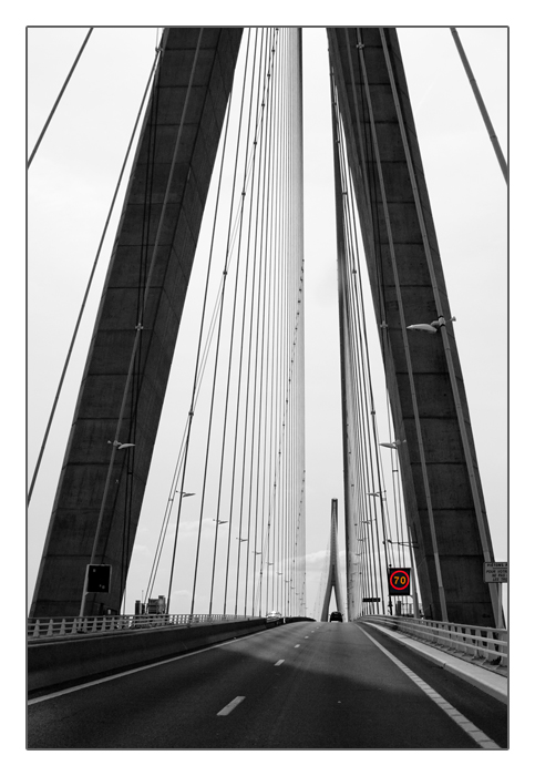 Seinebr&uuml;cke bei Le Havre (sw), Pont de Normandie