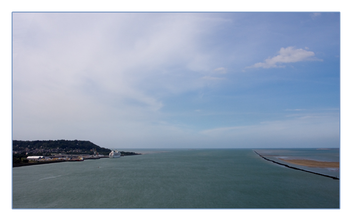 die M&uuml;ndung der Seine in den &Auml;rmelkanal, Le Havre