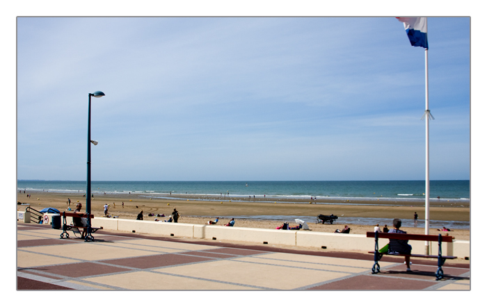 Promenade Trouville-sur-Mer, Calvados, Normandie