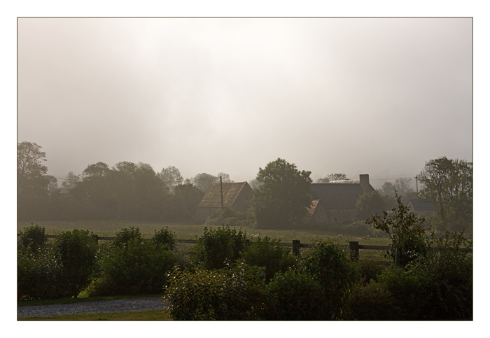 Morgennebel, Englesqueville la Perc&eacute;e