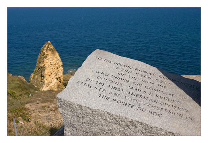 Ranger-Gedenkstein, Gedenkst&auml;tte Pointe du Hoc