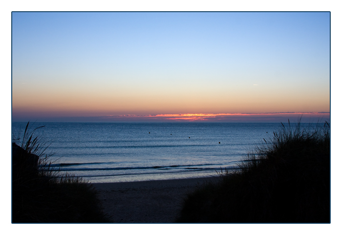 Sonnenuntergang, Le Rozel, Halbinsel Cotentin