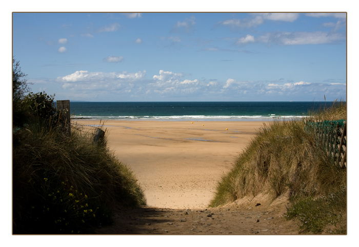 Strandzugang, Le Rozel, Halbinsel Cotentin