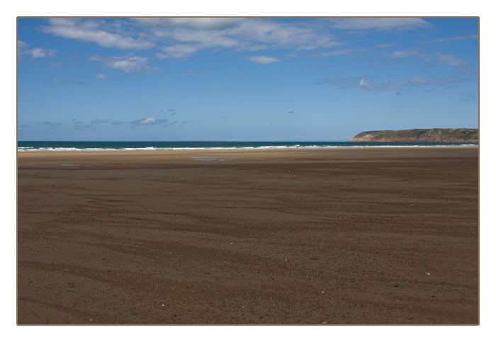 Strand bei Ebbe, Le Rozel, Halbinsel Cotentin