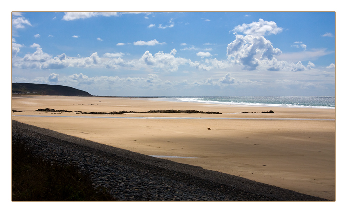 Strand bei Ebbe, Le Rozel, Halbinsel Cotentin