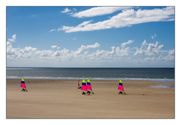 Strandsegeln, Le Rozel, Halbinsel Cotentin