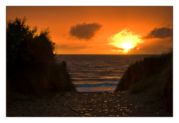 Sonnenuntergang, Le Rozel, Halbinsel Cotentin