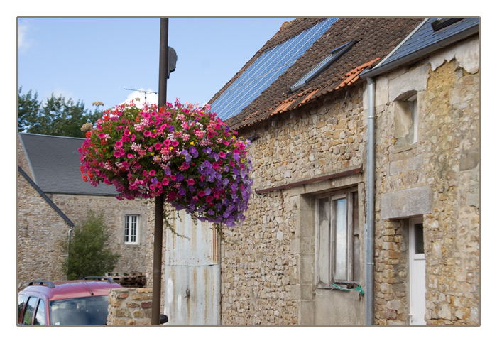 und immer wieder ..... schöne Blumenampeln an Lichtmasten usw.