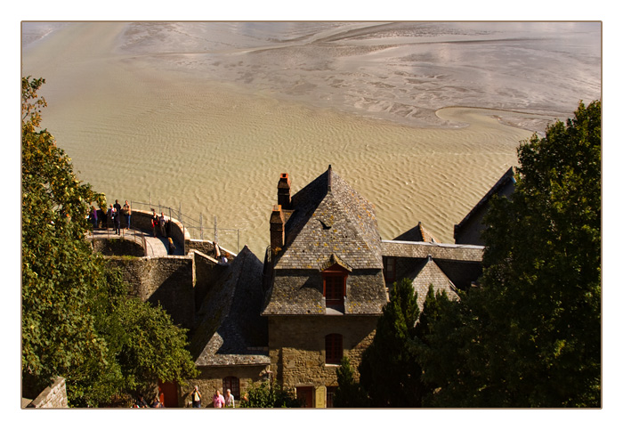 Blick aufs Meer bei Ebbe, Le Mont-Saint-Michel