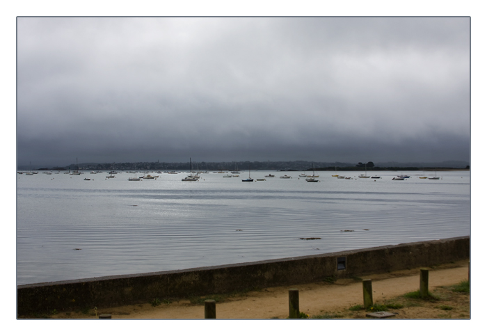 am Quai de Pempoulmit Blick auf Carantec und die Insel (Ile) de Callot, Saint-Pol-de-L&eacute;on