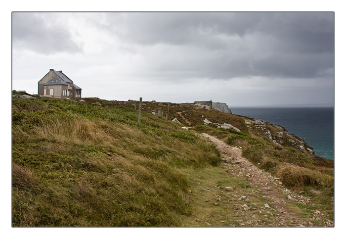 H&auml;user, Blick Richtung Pen Hir, Camaret-sur-Mer, Halbinsel Crozon