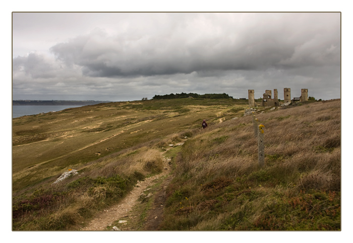 Blick auf die Villa von Saint-Pol-Roux (frz. Poet), Camaret-sur-Mer