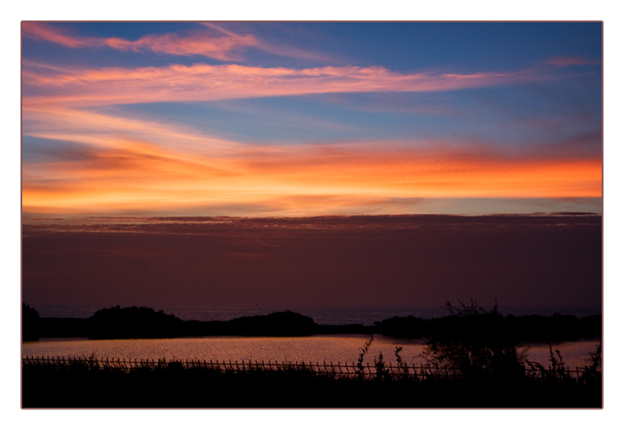 Sonnenuntergang, C&ocirc;te Sauvage, Halbinsel Quiberon