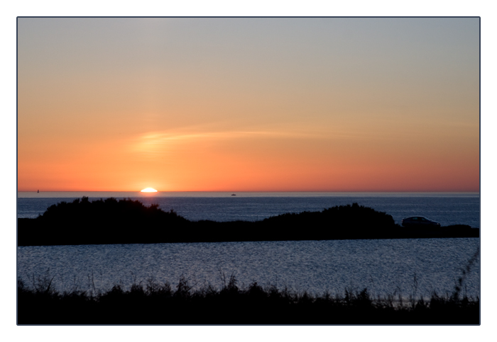 Sonnenuntergang, C&ocirc;te Sauvage, Halbinsel Quiberon
