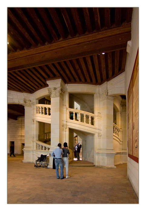 doppelläufige Wendeltreppe Schloss (Château) Chambord