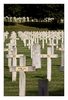 christliche Kreuze und muslimische Gedenksteine, Soldatenfriedhof Montauville, Meurthe-et-Moselle, Lorraine, Lothringen