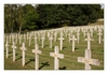 christliche Kreuze und muslimische Gedenksteine, Soldatenfriedhof Montauville, Meurthe-et-Moselle, Lorraine, Lothringen