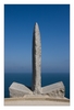 Denkmal f&uuml;r die Ranger, Gedenkst&auml;tte Pointe du Hoc, Calvados, Normandie