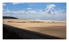 Strand bei Ebbe, Le Rozel, Halbinsel Cotentin, Manche, Normandie