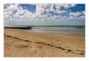 Strand, Pirou Plage, Halbinsel Cotentin, Manche, Normandie