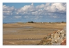 Strand bei Ebbe, Agon-Coutainville, Halbinsel Cotentin, Manche, Normandie