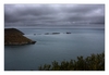 Blick zum Leuchtturm, Phare de l'Ost-Pic, Pointe de Bilfot, Plouézec, Côtes-d’Armor, Bretagne
