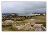 Granit-Felsbrocken am Strand, Algenfischer-Dorf Meneham, M&eacute;nez Ham bei Kerlouan, Finist&egrave;re, Bretagne