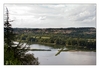 die Loire mit Blick auf den Ort Oudon, Champtoceaux, Maine-et-Loire, Pays de la Loire