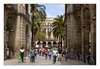 auf dem Weg zum Plaça Reial, Barcelona