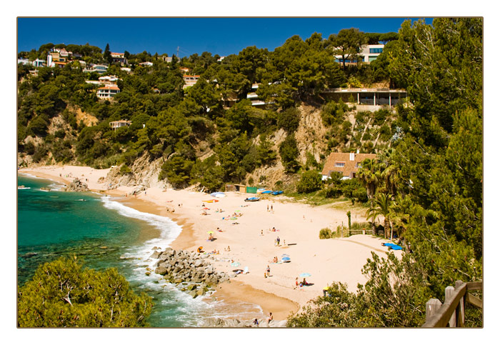 Ausblick auf die herrliche Badebucht in Cala Llevadó