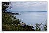 entlang der Küstenstrasse mit Haus direkt am Meer, Costa Brava