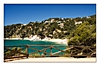 Ausblick auf die herrliche Badebucht in Cala Llevadó, Tossa de Mar