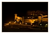 Blick auf die Festung bei Nacht in Tossa de Mar