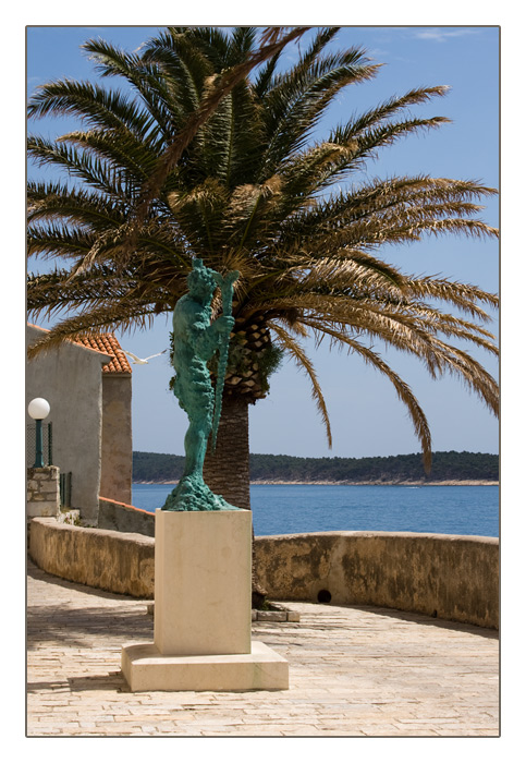 Hl. Christophorus Statue, Rab, Kroatien