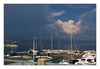 Yachhafen von Icici mit Blick auf Rijeka,Istrien, Kroatien