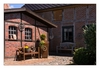Hauseingang mit schöner Dekoration in Rüterberg