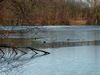 Röhmsee (Baggersee) in Unterensingen im Winter