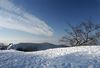 auf dem Breitenstein im Winter, mit Blick zur Teck