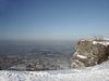 auf dem Breitenstein im Winter, mit Blick auf Bissingen und Kirchheim