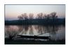 Sonnenuntergang an der Kinzig bei Kehl