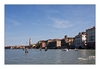 auf der Fahrt zur Friedhofsinsel San Michele, ein Blick zurück auf Venedig