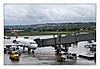 Abflug bei Regenwetter